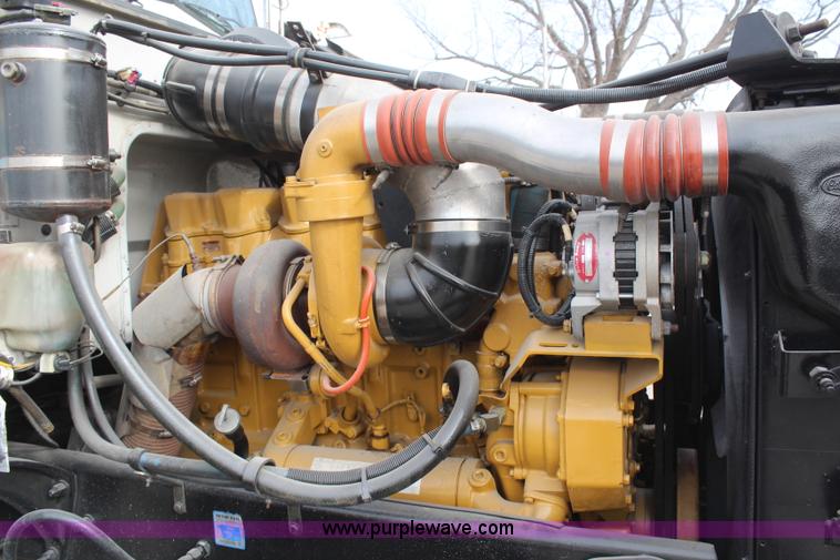 image for item H1375 1997 Peterbilt 377 flatbed truck