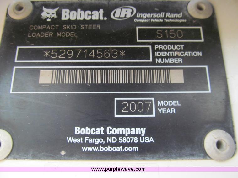 image for item H8941 2007 Bobcat S150 skid steer