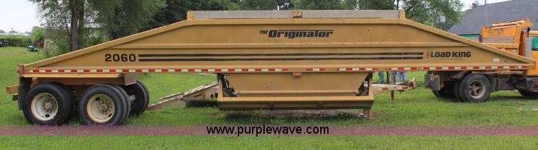 image for item J1051 1996 Load King 2060 belly dump trailer