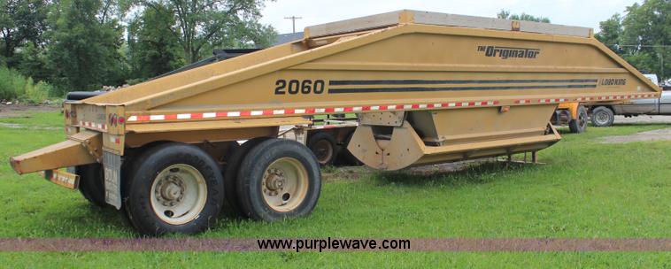 image for item J1051 1996 Load King 2060 belly dump trailer