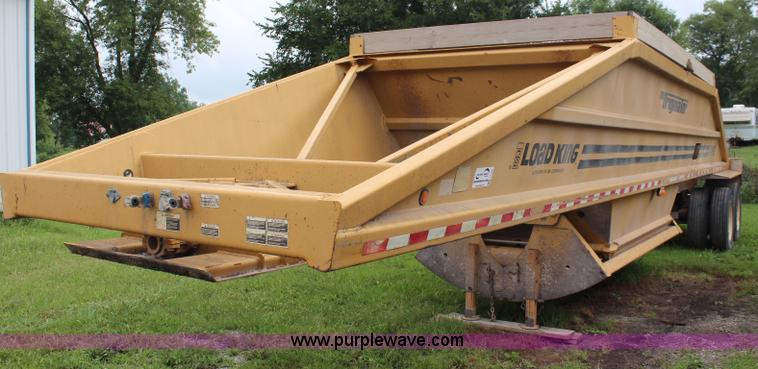 image for item J1051 1996 Load King 2060 belly dump trailer