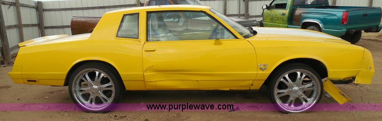 image for item I3361 1984 Chevrolet Monte Carlo