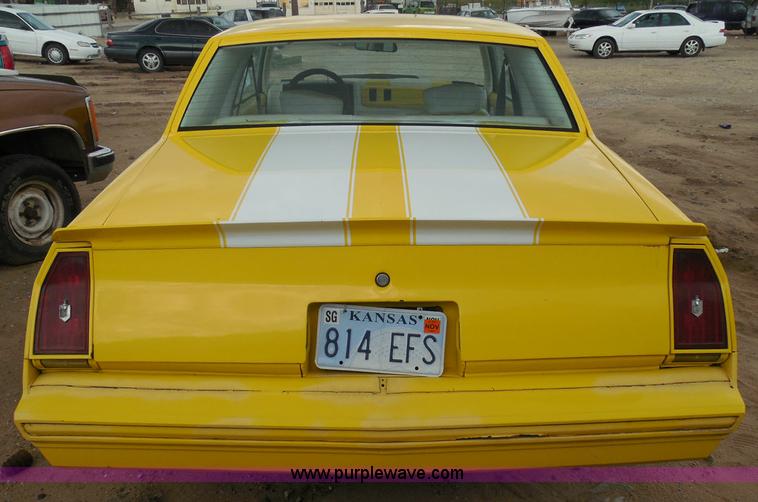 image for item I3361 1984 Chevrolet Monte Carlo