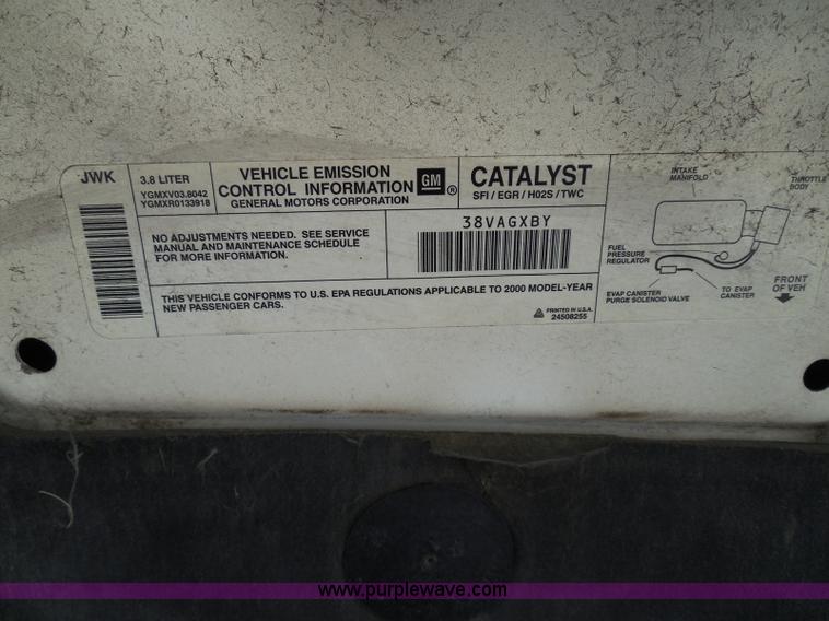 image for item I3372 2000 Pontiac Grand Prix GT