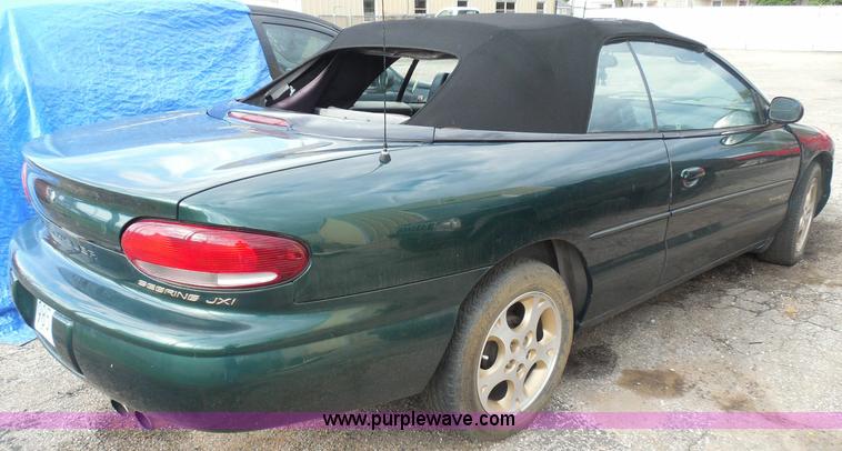 image for item I3389 1999 Chrysler Sebring JXi convertible