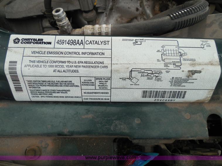 image for item I3389 1999 Chrysler Sebring JXi convertible