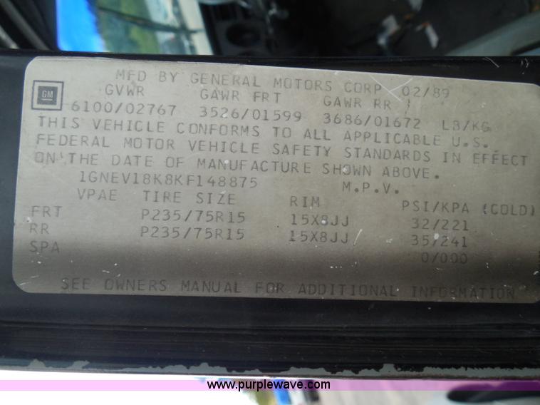 image for item I3391 1989 Chevrolet Blazer SUV