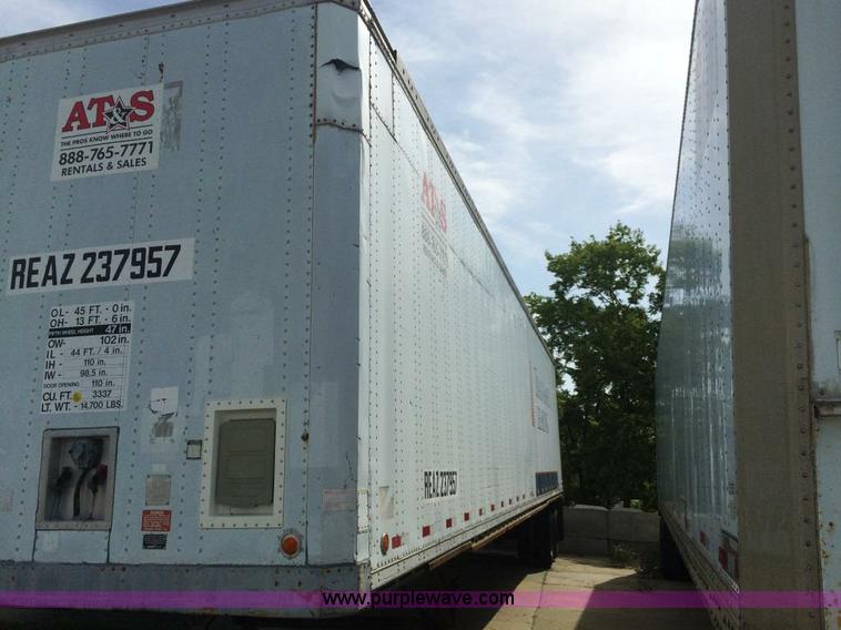 image for item D1137 1990 Stoughton 45' dry van trailer