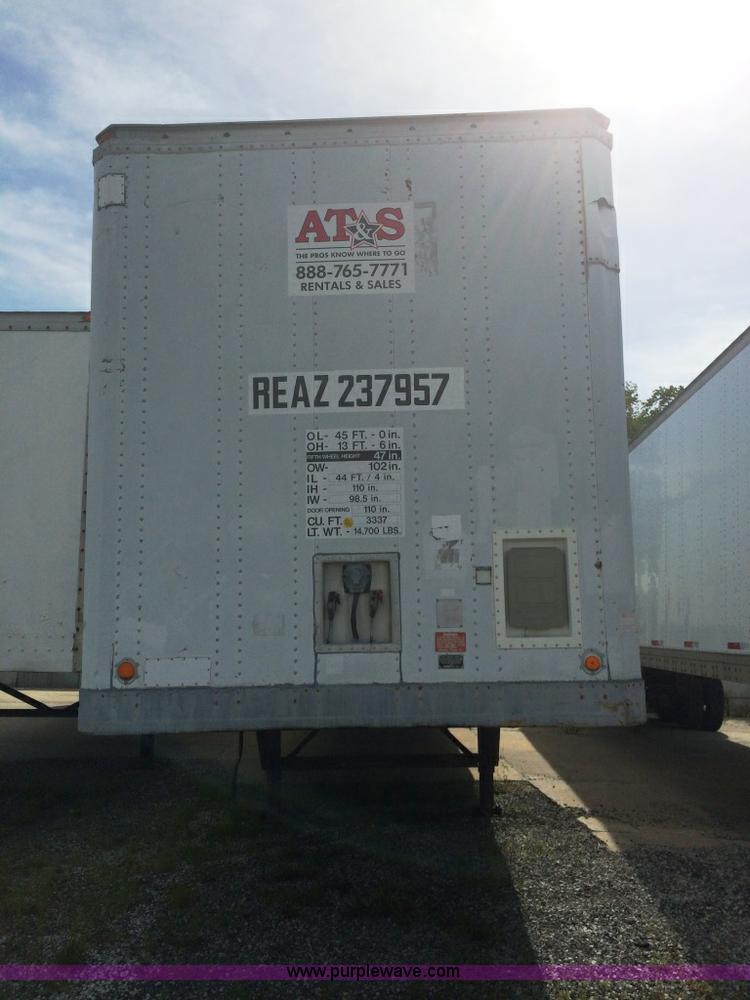 image for item D1137 1990 Stoughton 45' dry van trailer