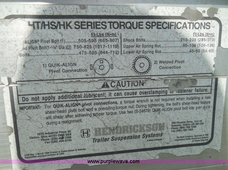 image for item I3406 2001 Barrett livestock trailer