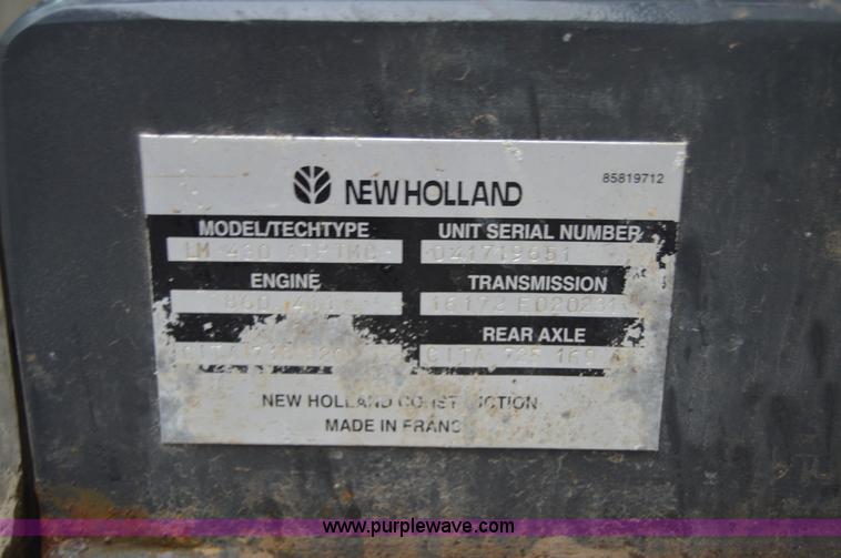 image for item F8334 2002 New Holland LM430 telehandler