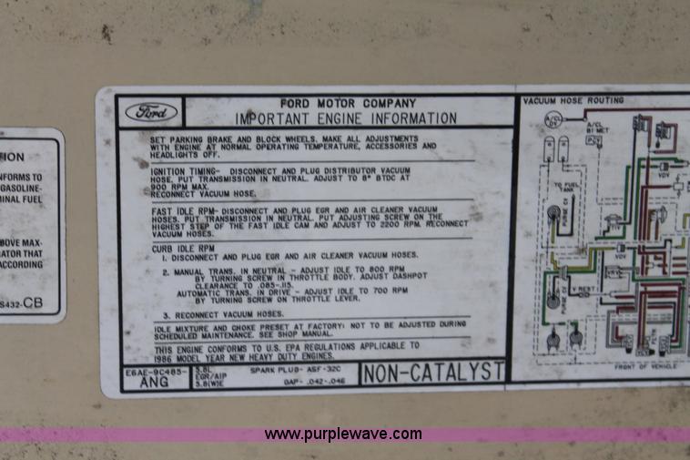 image for item G8166 1986 Ford Econoline E350 RV