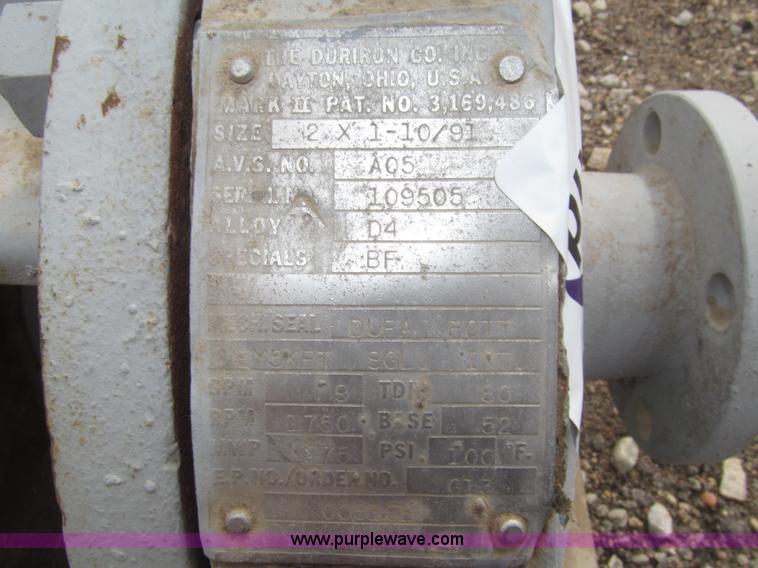 image for item H8847 (2) Durco pumps