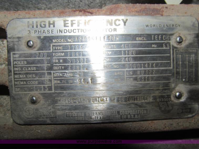 image for item H8860 Toshiba electric motor