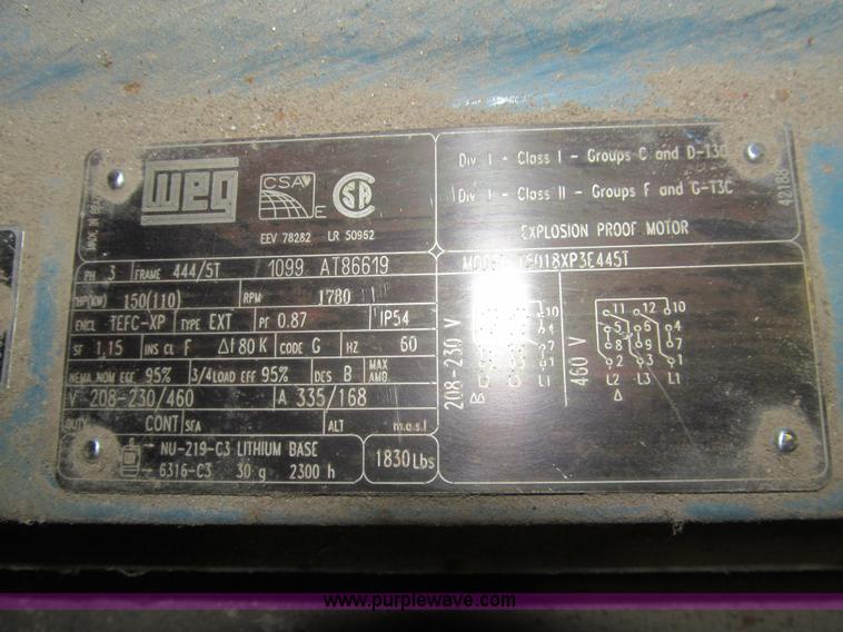 image for item H8863 WEG electric motor