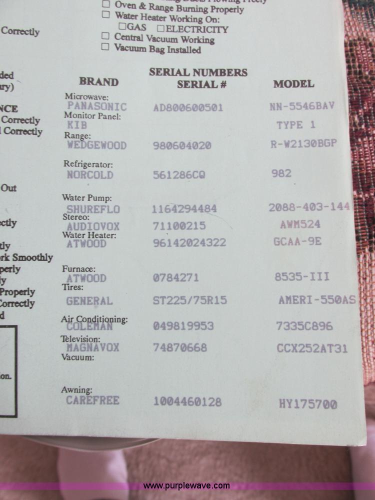 image for item I6163 1998 Peterson Excel fifth wheel camper