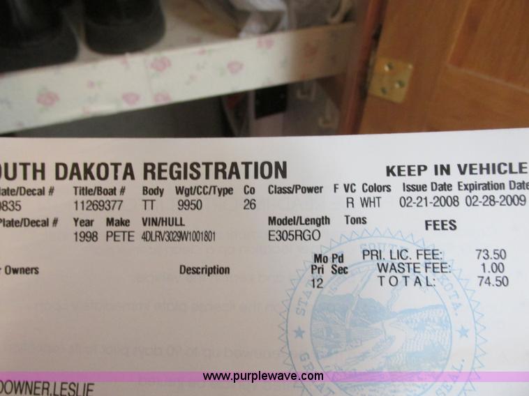 image for item I6163 1998 Peterson Excel fifth wheel camper