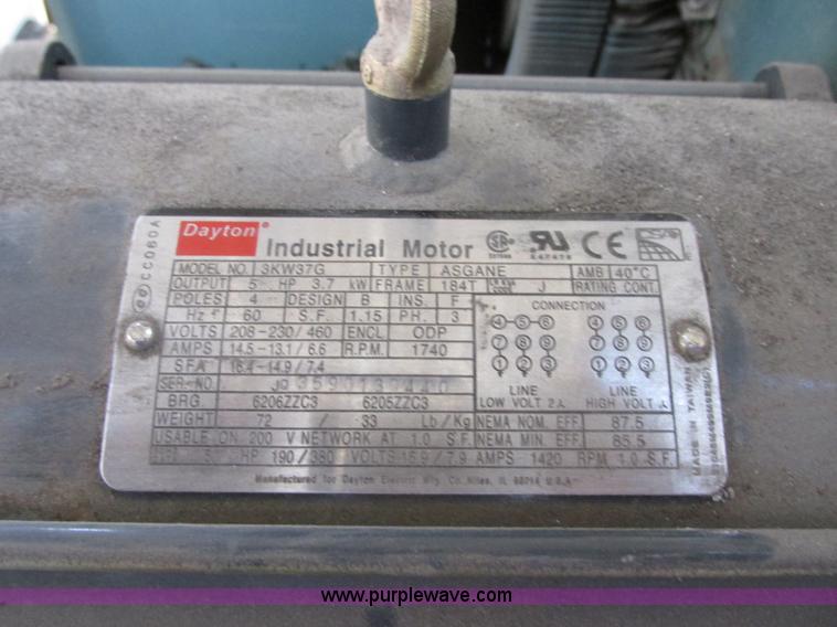 image for item I6189 Quincy 350-18 dual compressor air compressor