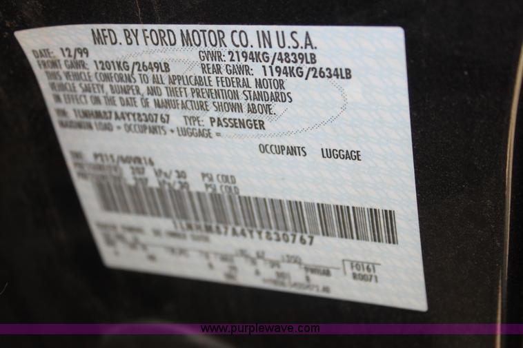 image for item I7364 2000 Lincoln LS