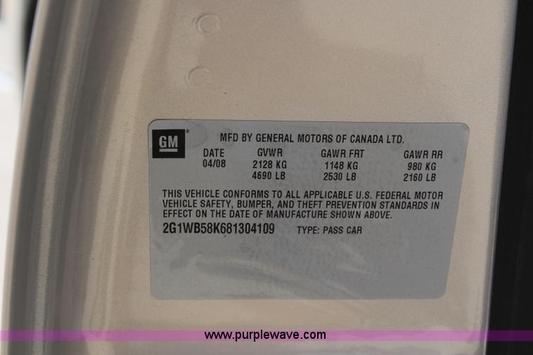 image for item J2126 2008 Chevrolet Impala LS