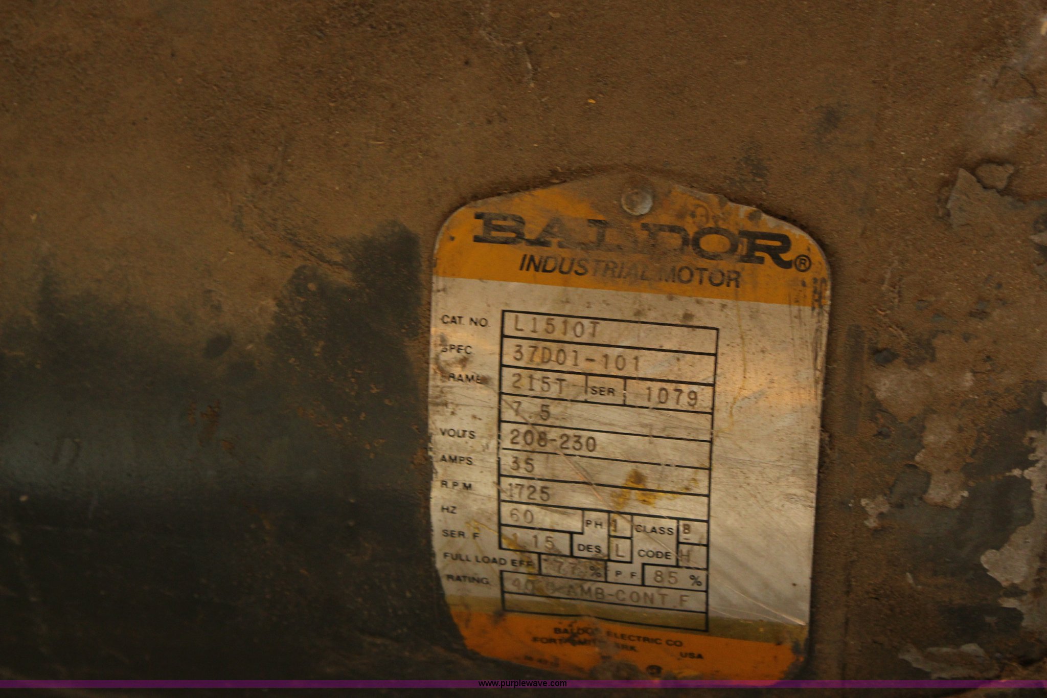 (3) electric motors in Topeka, KS Item BA9087 sold Purple Wave