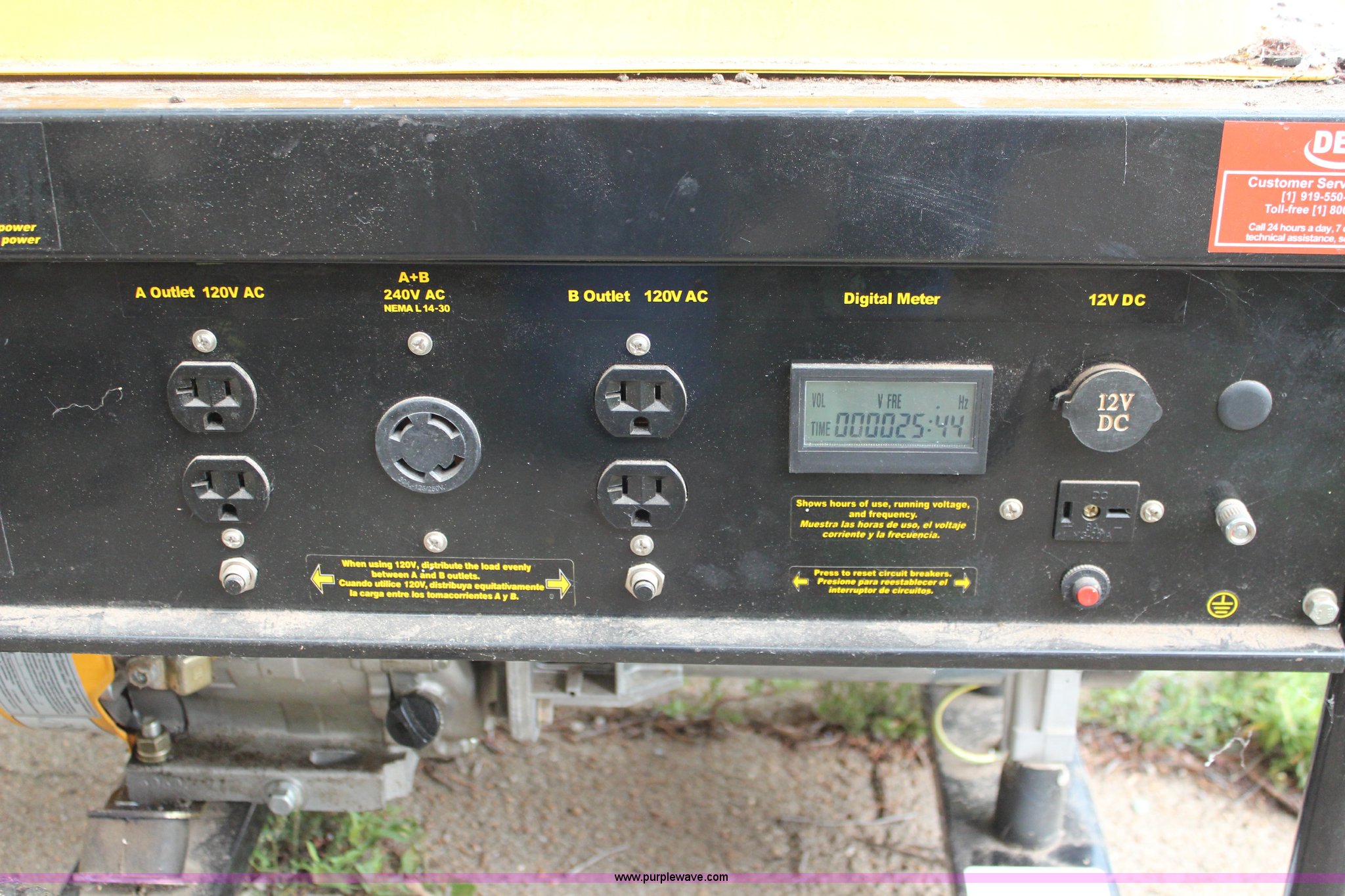 Dek 5650 generator in Waterville, KS Item J2086 sold Purple Wave