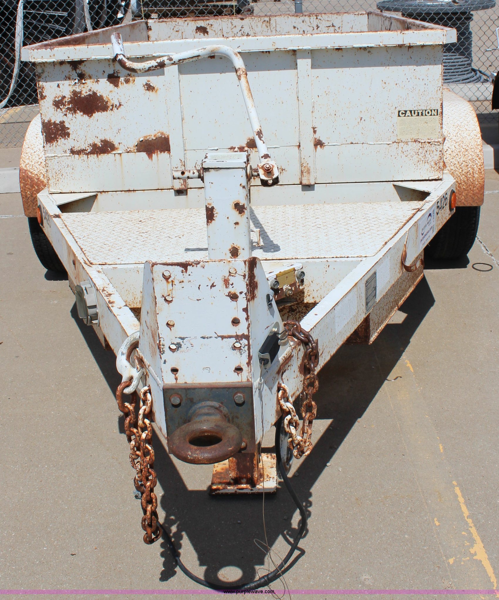 1992 Butler double axle dump trailer in Topeka, KS Item J2125 sold