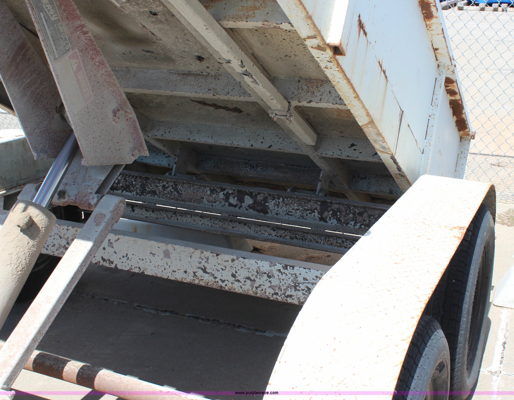 1992 Butler double axle dump trailer in Topeka, KS Item J2125 sold