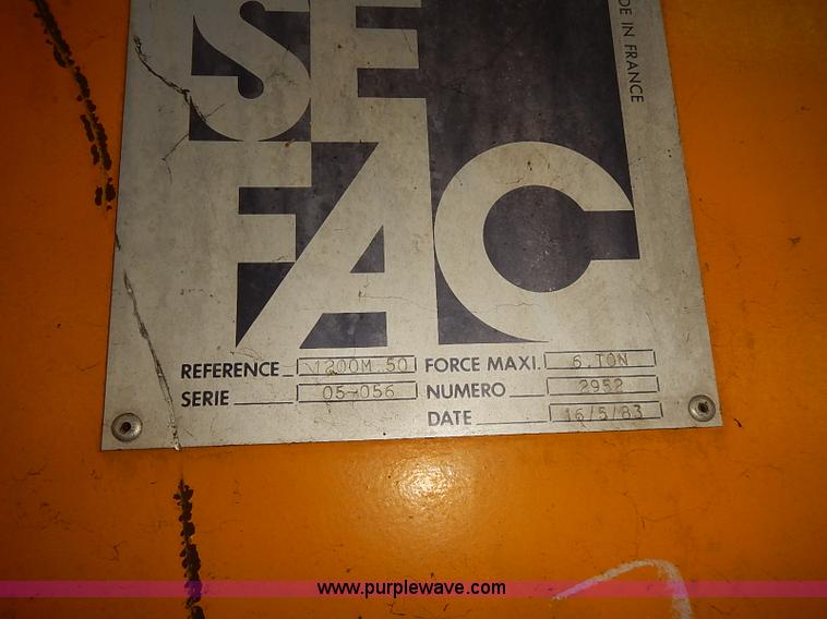 image for item AS9006 1983 Sefac four post wheel lift system