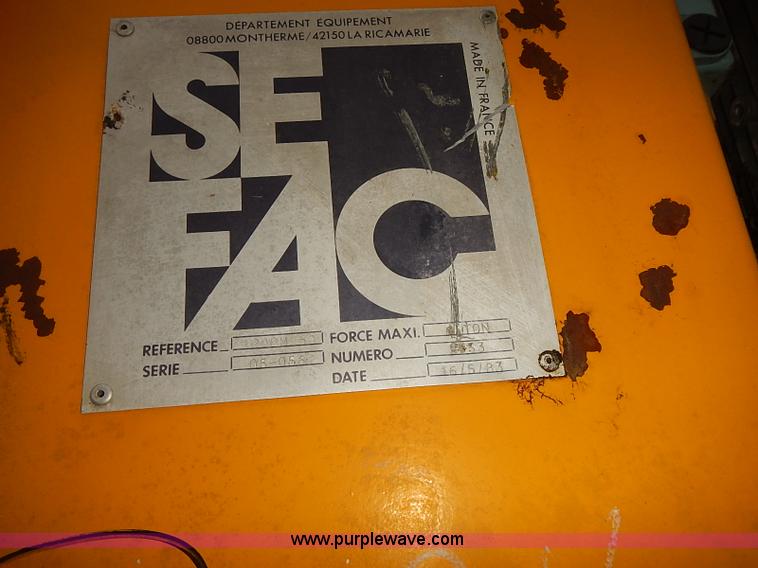 image for item AS9006 1983 Sefac four post wheel lift system