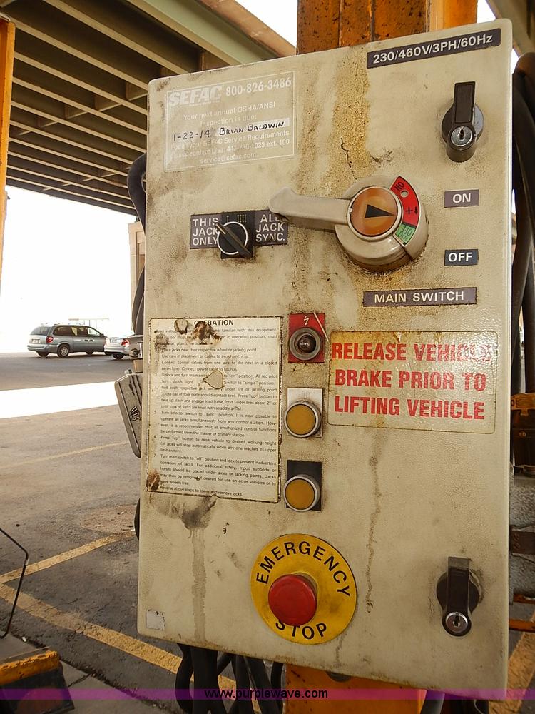 image for item AS9006 1983 Sefac four post wheel lift system