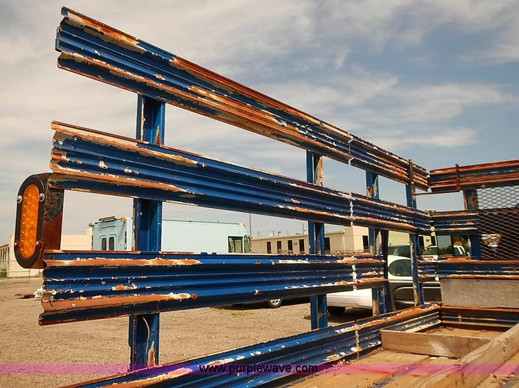 image for item E7779 2003 Chevrolet Silverado 3500 stake body flatbed truck with crane