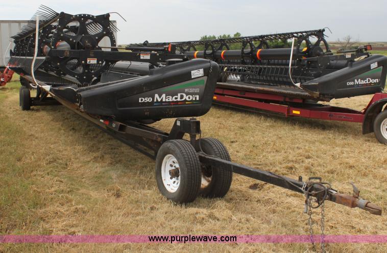 image for item F3344 2008 MacDon D50 draper head