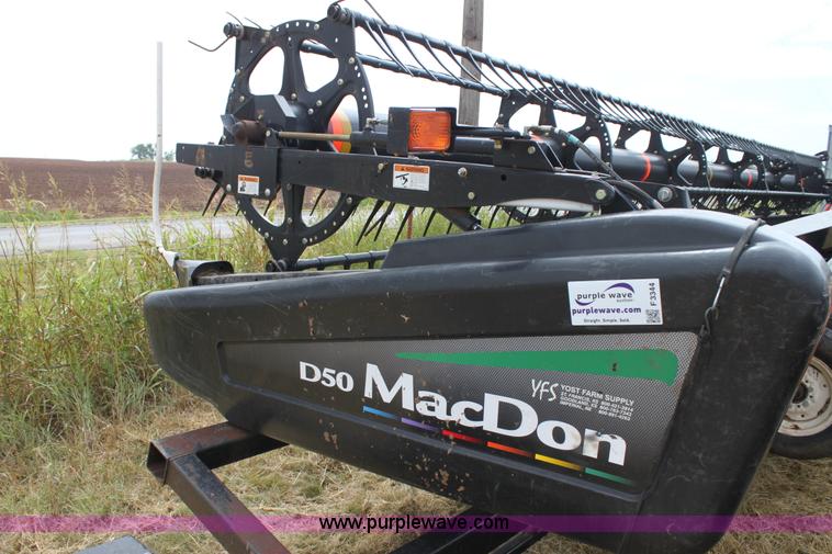 image for item F3344 2008 MacDon D50 draper head