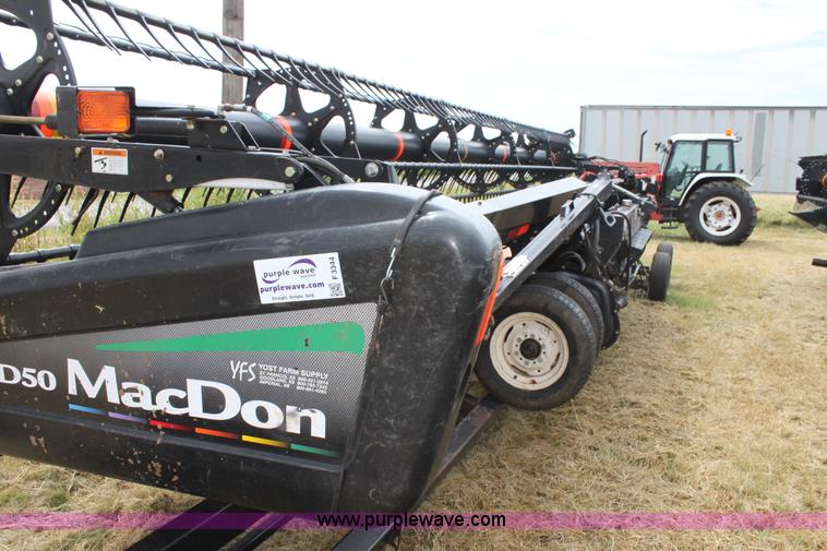 image for item F3344 2008 MacDon D50 draper head