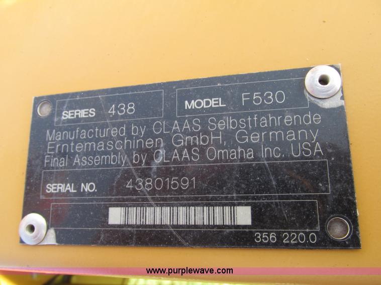 image for item F7500 2010 Lexion F530 flex head