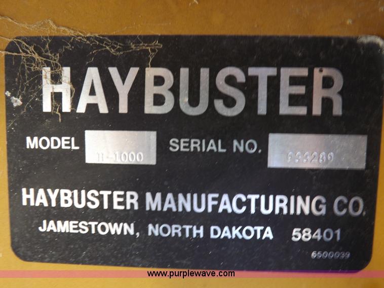 image for item H9162 HayBuster 1000 Big Bite bale processor