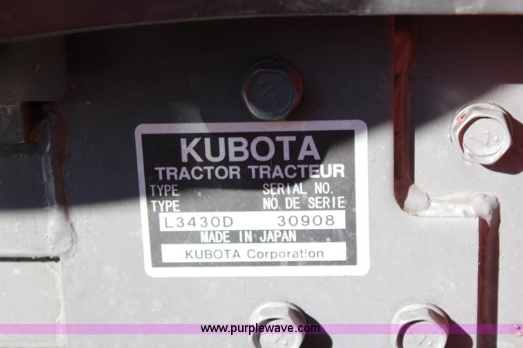 image for item I5759 2003 Kubota L3430 MFWD tractor