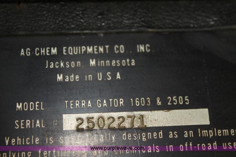 image for item I7261 Ag-Chem TerraGator 1603 floater