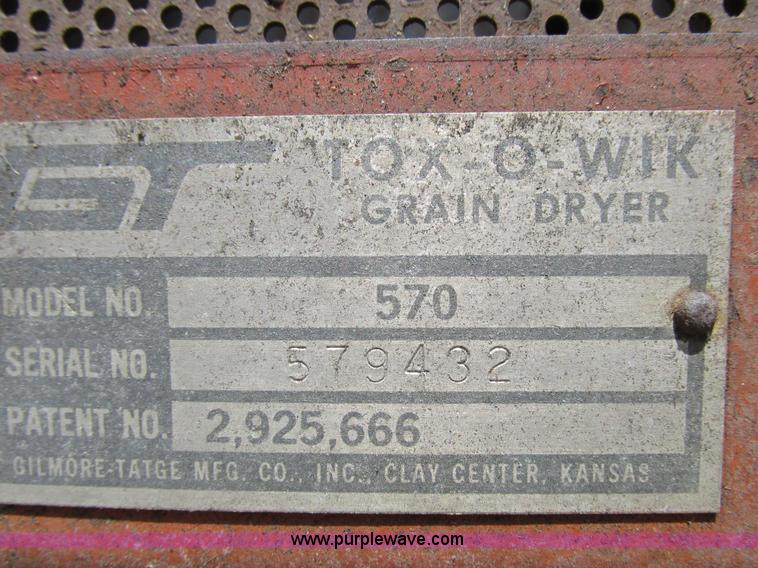 image for item I8965 G&T 570 grain dryer