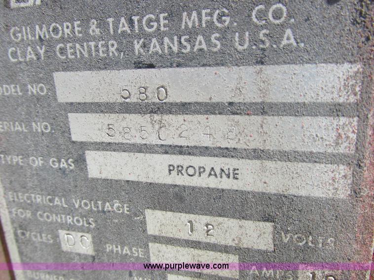 image for item I8966 Gilmore & Tatge 580 grain dryer