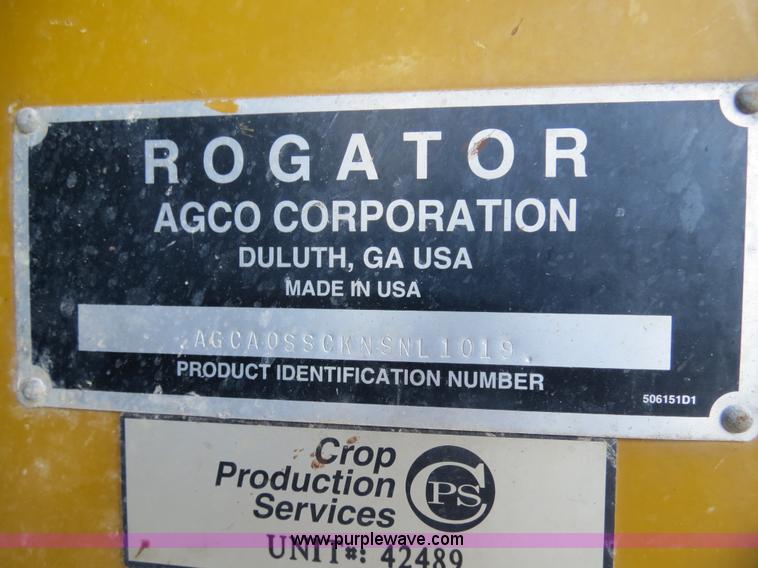 image for item B4938 2007 Ag-Chem RoGator 1074 SS self-propelled dry spreader applicator