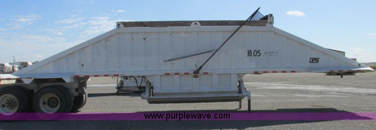 image for item E7863 2007 CPS SBD-240 bottom dump trailer