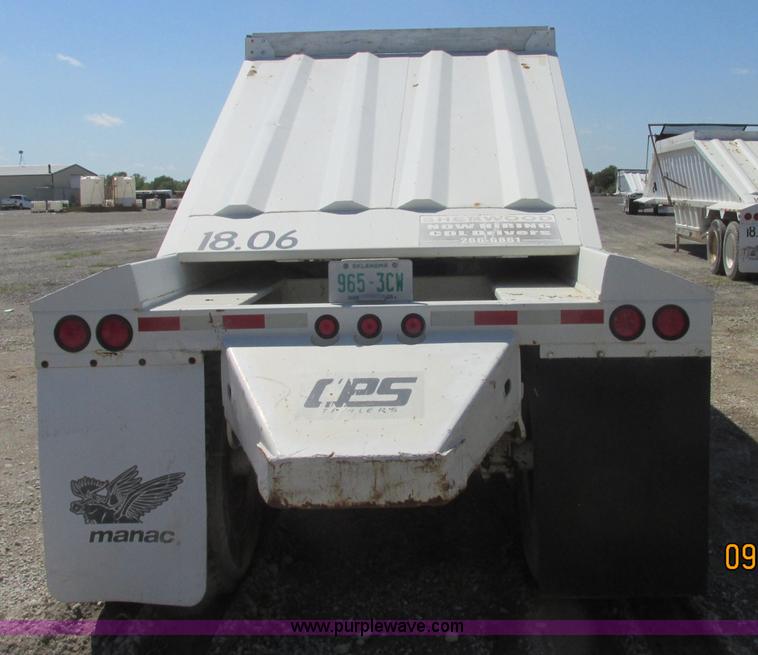 image for item E7865 2007 CPS LWBD-240 bottom dump trailer