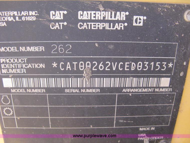 image for item E7871 2003 Caterpillar 262 skid steer