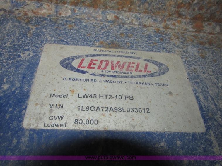 image for item F7498 2008 Ledwell LW48HT2-10-PB trailer