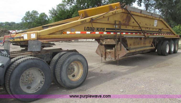 image for item G9988 1989 Load King 1827 belly dump trailer