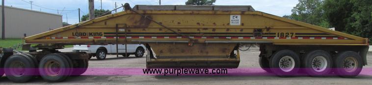 image for item G9988 1989 Load King 1827 belly dump trailer