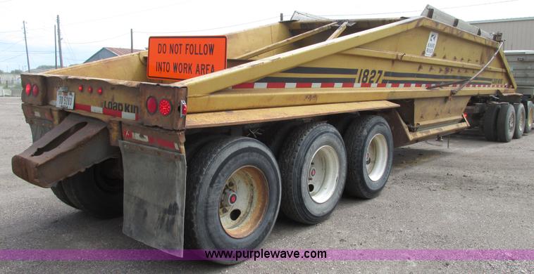 image for item G9988 1989 Load King 1827 belly dump trailer
