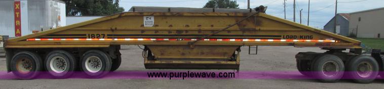image for item G9988 1989 Load King 1827 belly dump trailer